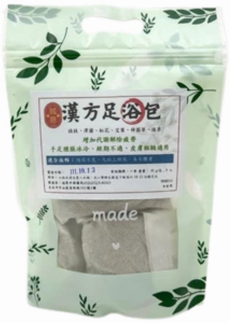 漢方足浴包25g, 1個, 漢方足浴包25g-足全身適用