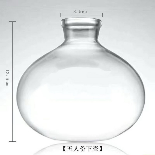 虹吸壺 咖啡壺 虹吸式咖啡機 高硼矽耐熱 3人份/5人份, 1個, 透明 5人份400ml 球形壺