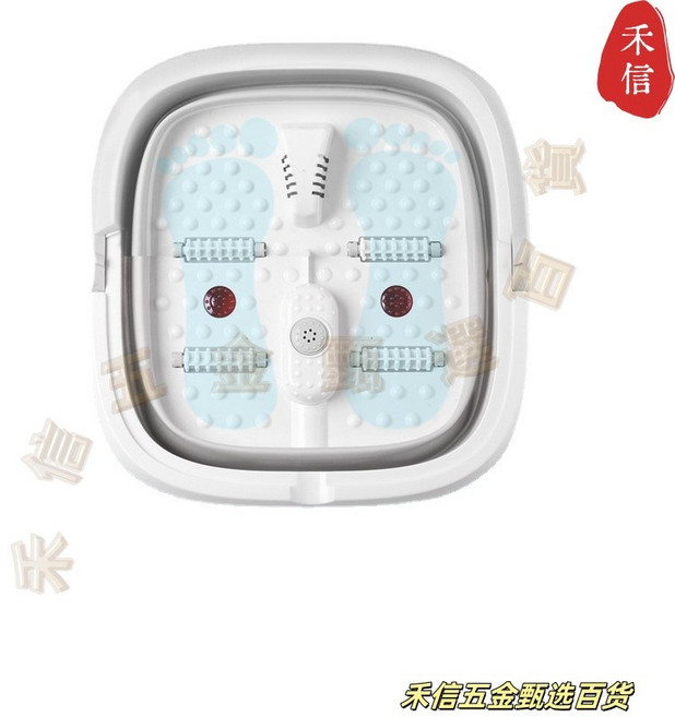 摺疊泡腳盆 電動按摩 恆溫加熱, 不加熱款(折疊款),美規110v, N/A, 美規110v, 不加熱款(折疊款)