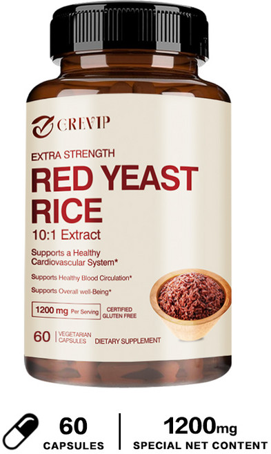 GREVIP 紅麴萃取 10:1 extra strength 1200mg 膠囊, 60組