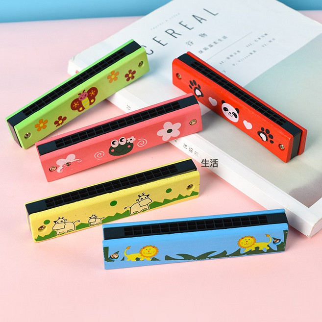 幼兒園分享小禮品生日全班獎勵玩具學生六一兒童節畢業小禮物, 1個, 墨綠色 木質口琴10個 1個