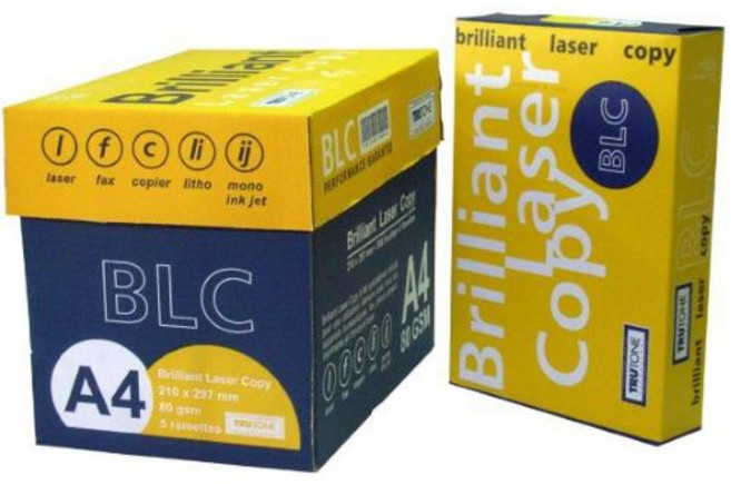 TRUTONE PAPERLINE BLC 影印紙 80磅 500張/包 印尼製造, 1包, A4