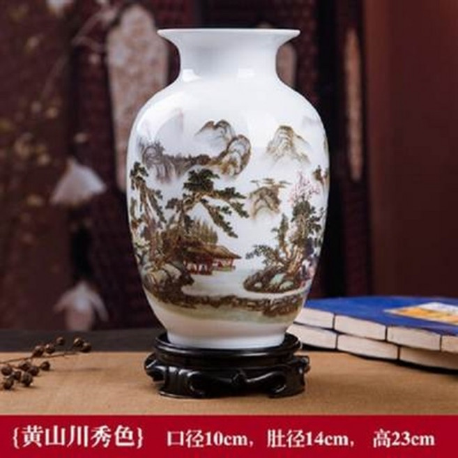 黄山川秀色 陶瓷花瓶, 景德鎮陶瓷器花瓶