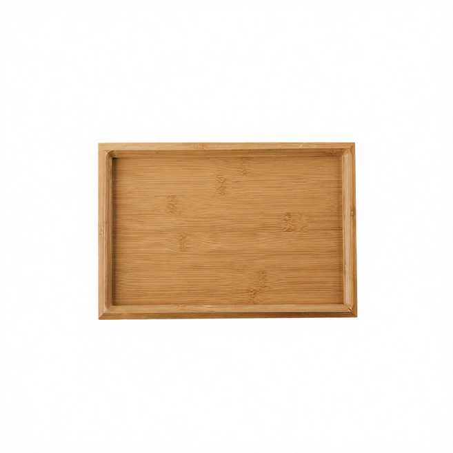 日式竹木託盤, 竹盤 28*21*2.5cm, 1套