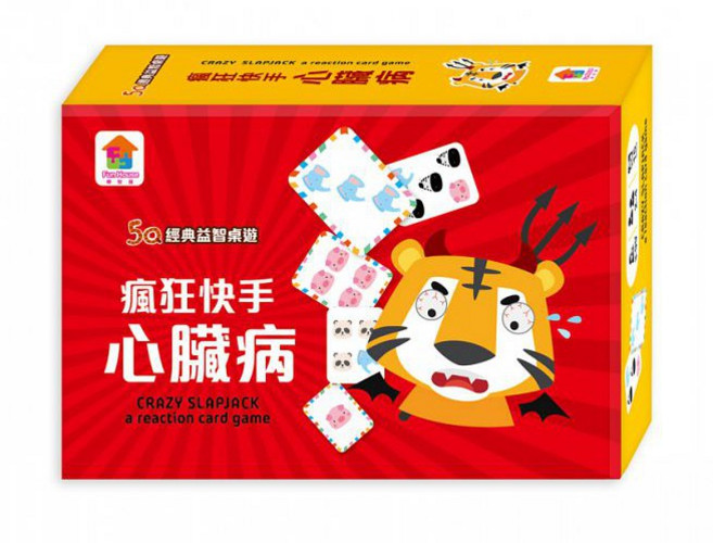 5Q經典益智桌遊 瘋狂快手心臟病, 詳見包裝
