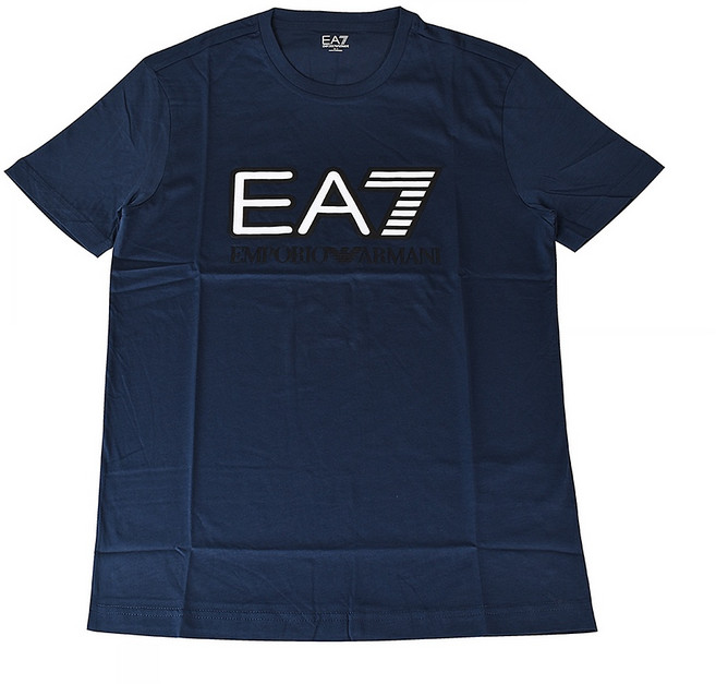 EMPORIO ARMANI印花白黑字LOGO純棉短袖T恤, S