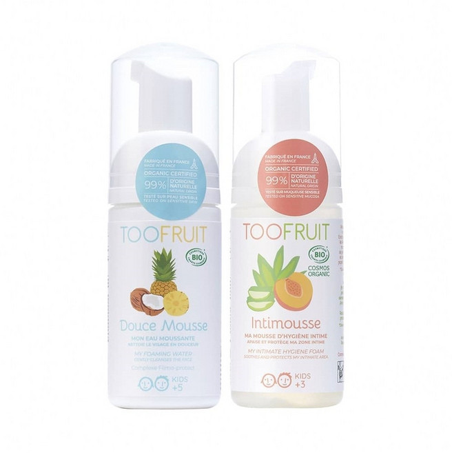 TOOFRUIT 果漾慕斯 兒童洗臉慕斯 私密慕斯 法國認證, 1個