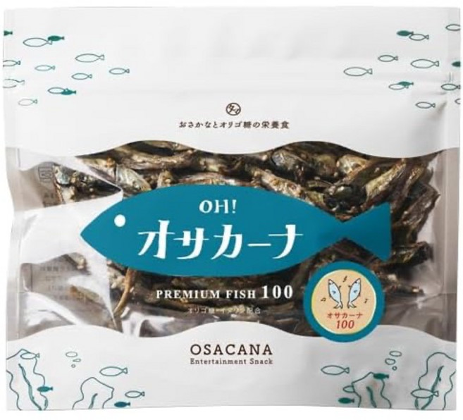 九州小玉 OH! sakana 栗子口味 杏仁健康零食, 1個, 純小魚乾Osakana 100