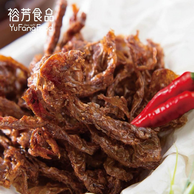 裕芳食品 辣素蹄筋(全素) 香辣夠味Q彈有嚼勁 全素安心零食, 1個