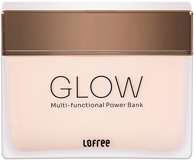 LOFREE GLOW 多功能行動電源, 霧粉, HE112