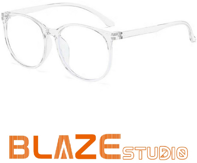 BLAZE 復古粗框眼鏡,男女通用,素顏造型配件