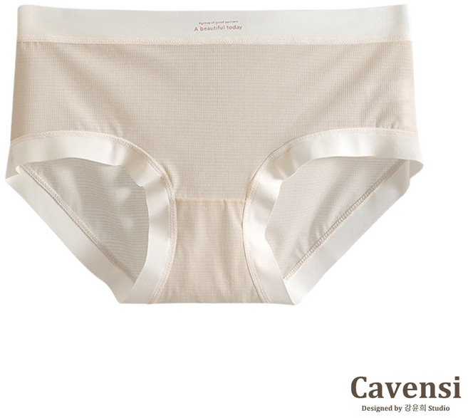 Cavensi 冰絲涼感無痕超薄內褲, 韓系淺咖,L(建議50-58公斤 )