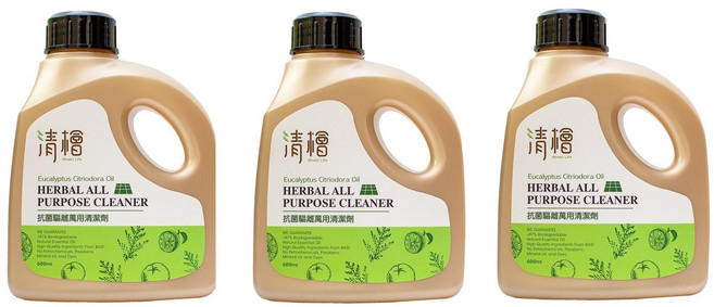 清檜 抗菌驅離萬用清潔劑 600ml*3瓶/組 萬用清潔劑 地板清潔劑 家用清潔劑, 3個, 600ml