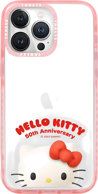 GARMMA Hello Kitty 50週年公仔手機背帶 可愛造型 解放雙手 時尚配件, 紅色