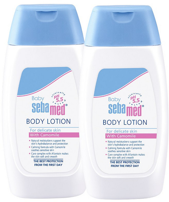 Sebamed 施巴 5.5 嬰兒潤膚乳液 200mL x 2罐, 1個