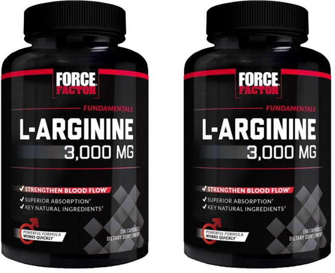 FORCE FACTOR 左旋精胺酸膠囊 3000mg, 2個, 150顆