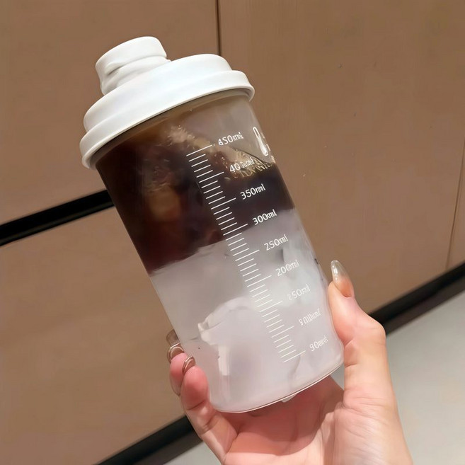 超值 咖啡冰杯反覆使用外帶冷泡杯飲料冷萃杯食品級製冰盒帶刻度保鮮杯 副廠商品, 1個, 便攜大容量: 高品質PP材質 冷熱皆可,簡易 小容量不夠用-1小個 密封不漏
