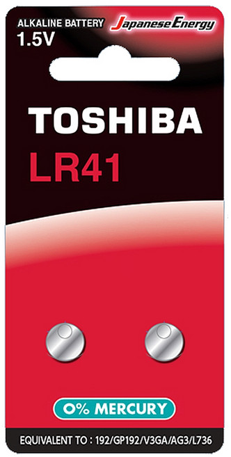 TOSHIBA 東芝 LR41 鈕扣電池 1.5V, 10入, 1個