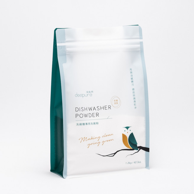 DEEPURE淨森林 洗碗機專用環保洗碗粉, 1.2kg, 1個