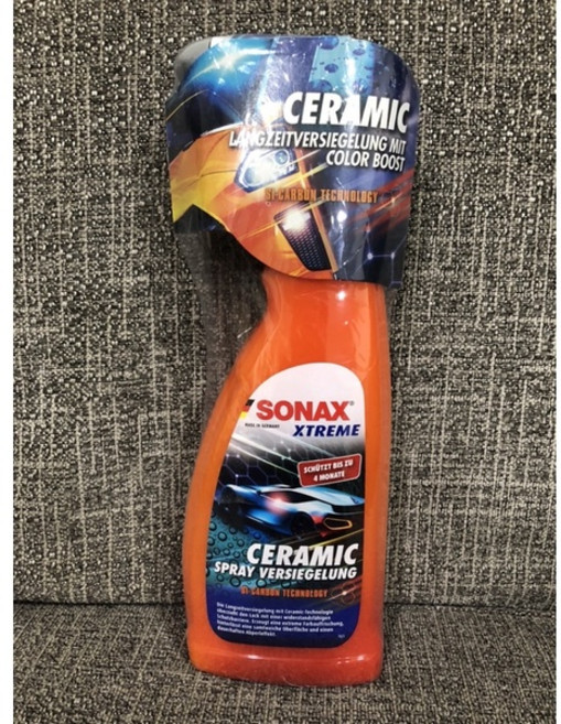 SONAX 舒亮 CSC長效陶瓷鍍膜 750ml 強撥水 抗UV 耐酸鹼 密封塗層 SiC矽碳科技 噴霧鍍膜, 1個