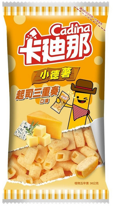 Cadina 卡迪那 小德薯起司三重奏口味, 36g, 1包