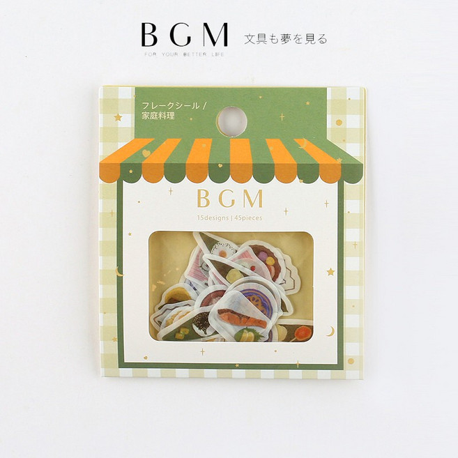BGM 日本和紙貼紙 - 家庭料理, 1個