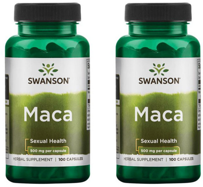 Swanson 斯旺森 瑪卡膠囊 500mg, 100顆, 2罐