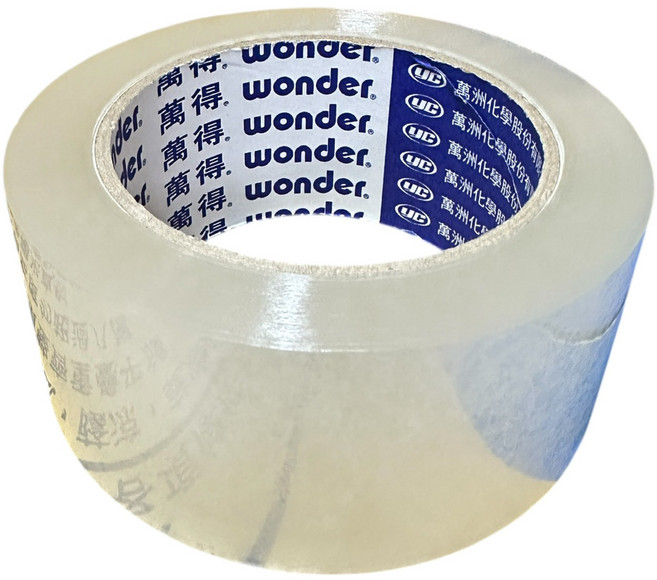 萬得牌 萬得油膠 12200 透明封箱膠帶48mm*90y 透明膠帶 農產膠帶 蔬果膠帶 冷凍膠帶 低溫膠帶 封箱膠帶 油膠膠帶, 含稅負發票, 120個