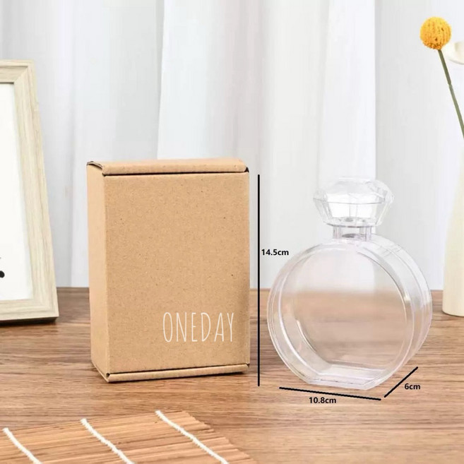 ONEDAY 鑽石香水瓶收納盒 永生花DIY花盒, 1個, 小鑽石圓形, 小鑽石圓形