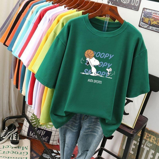 ANTA SPORTS Snoopy 聯名 短袖T恤