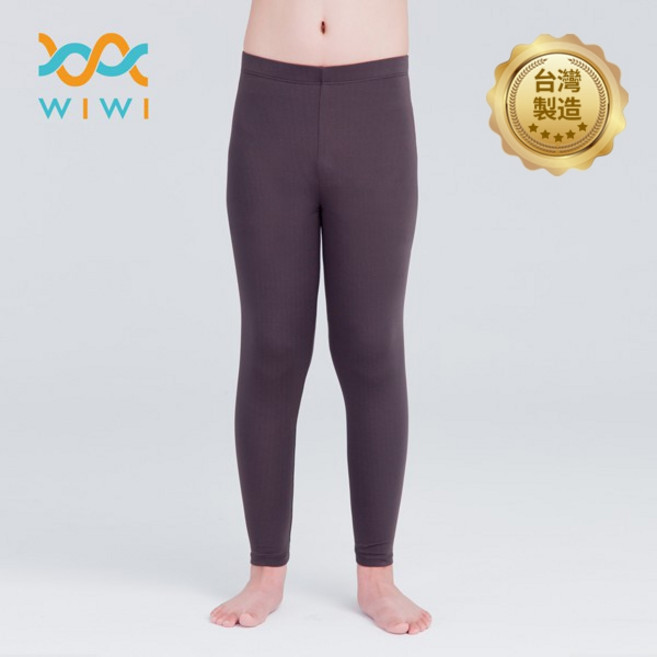 WIWI MIT 溫灸刷毛九分發熱褲 銀河灰
