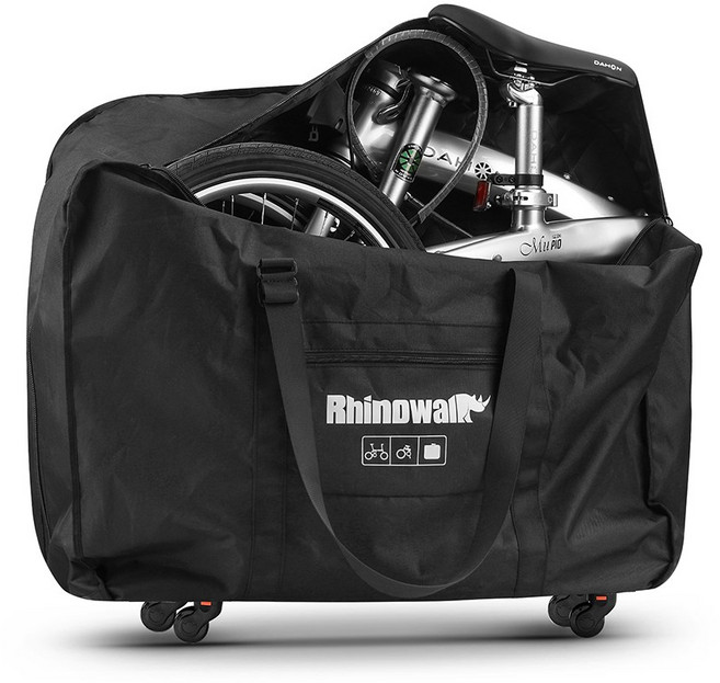 Rhinowalk 自行車攜行袋 附輪, 黑色20~24吋, 1個