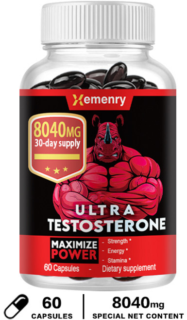 Xemenry 極致睪固酮 8040MG 膳食補充品, 60組