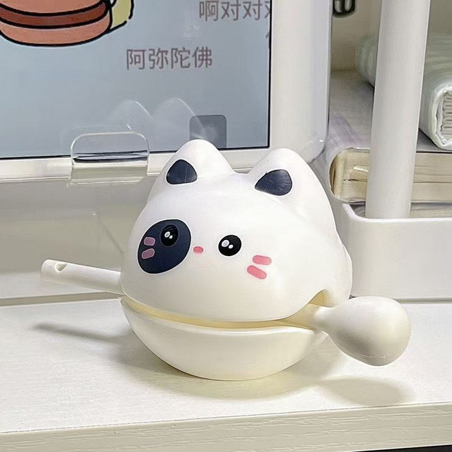 MIANYANG OILPAINTINGGIFT BAG 木魚敲敲燈 貓咪造型小夜燈, 迷你貓咪木魚(無燈), N/A