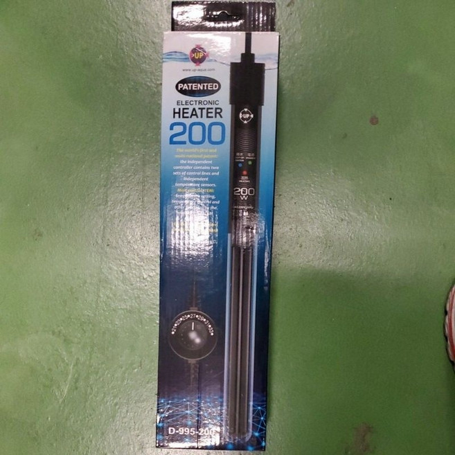 雅柏 UP 專利型電子式加溫器 200W 旋鈕式控溫器 水族加溫加熱棒, 1個