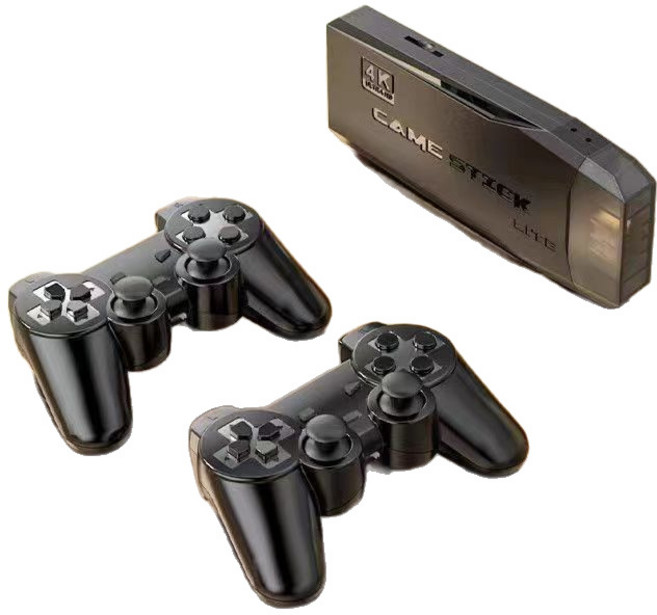 GAME STICK LITE 4K 復古遊戲機, 128G 升級款 雙人無線2萬款遊戲, 1個, 如圖