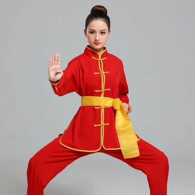 good 打鼓服舞龍舞獅表演服男女生秧歌服裝腰鼓服武術練功服演出服