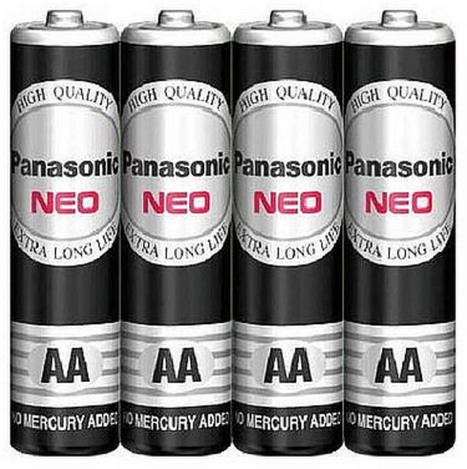 Panasonic 國際牌 3號(AA) 4號(AAA) 錳乾電池 4顆入, 1個, 3號電池(AA)/4入, 4個裝