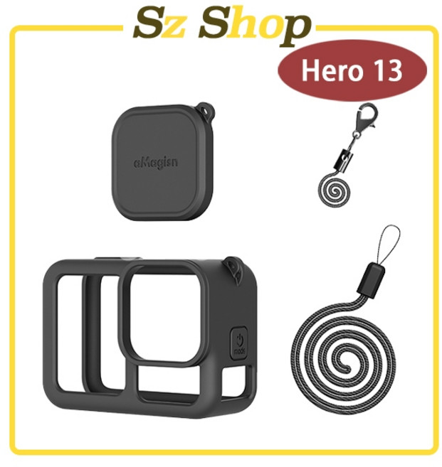 GOPRO 13 Black 矽膠保護套, 1個, (黑色)-Gopro 13矽膠保護套AM, AMA174