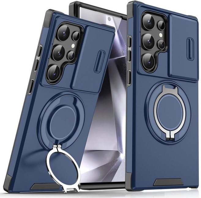 Tonkon 適用於S26ULTRA 磁吸支架手機殼, 1個, 藍色:A25全球版(8906)