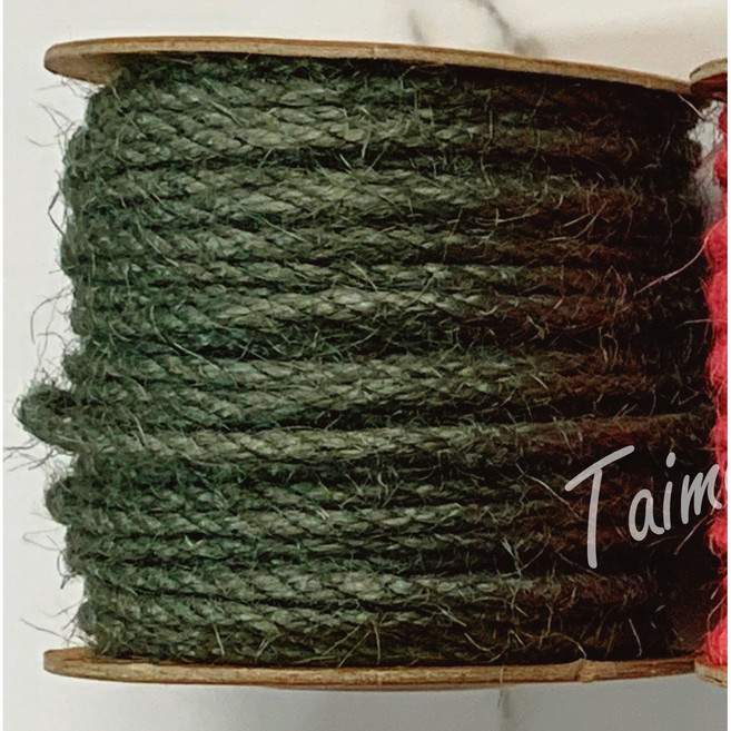 台孟牌 麻繩 3mm, 灰綠, 1個