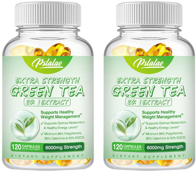 Pslalae 活力綠茶濃縮膠囊 6000mg 20:1 高濃度萃取, 240組