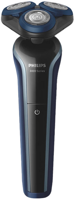 PHILIPS 飛利浦 S3608 電動刮鬍刀, 黑色 + 藍色, 單一商品