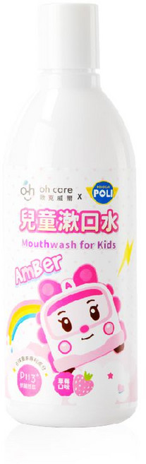 oh care 歐克威爾 兒童漱口水 防蛀修護漱口水 Rody 碰碰狐 瑪莎與熊 4137, 1瓶