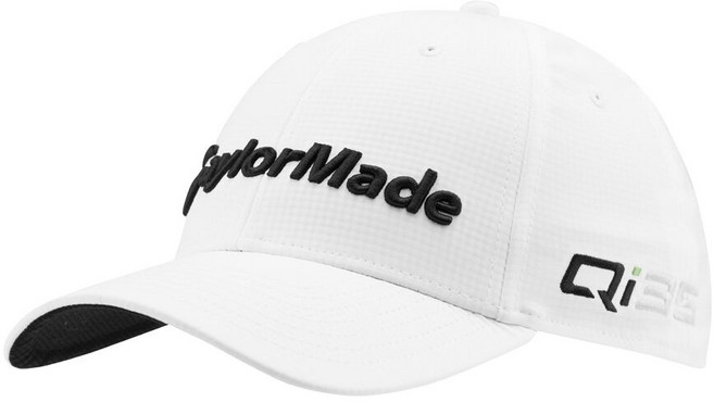 TaylorMade Qi35 高爾夫球帽 吸濕排汗 輕量舒適 可調節尺寸 有效遮陽, 白色, 1個