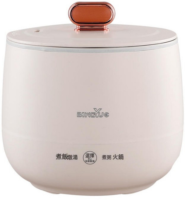 多功能電煮鍋迷你電飯煲煮粥神器電燉鍋養生煲小飯鍋北美臺灣110V, 1個, 小飯煲米色國內220V(同價):小飯煲米色國內220V(同價), 1cm