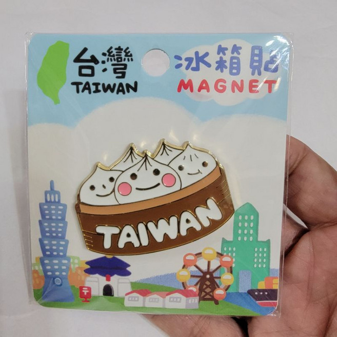 佳樺 台灣小籠包造型冰箱貼, MIT小籠包磁鐵白(遇缺貨直接另色替代), MIT小籠包磁鐵白