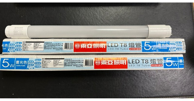 東亞照明 LED T8 燈管 1尺 5W, 1個, 白光