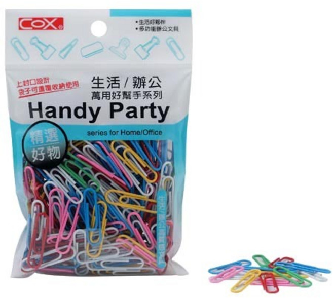 COX 33mm 迴紋針, 1個, 彩色HB-330