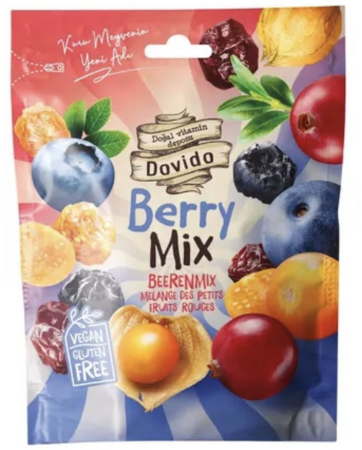Dovido Berry Mix 綜合莓果乾 純素 無麩質, 1個, 100g
